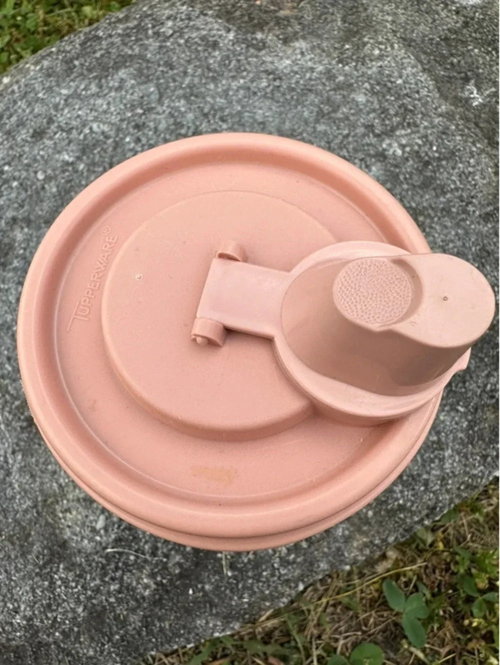 Vintage Tupperware Shake And Pour 15 Oz Pink Lid
